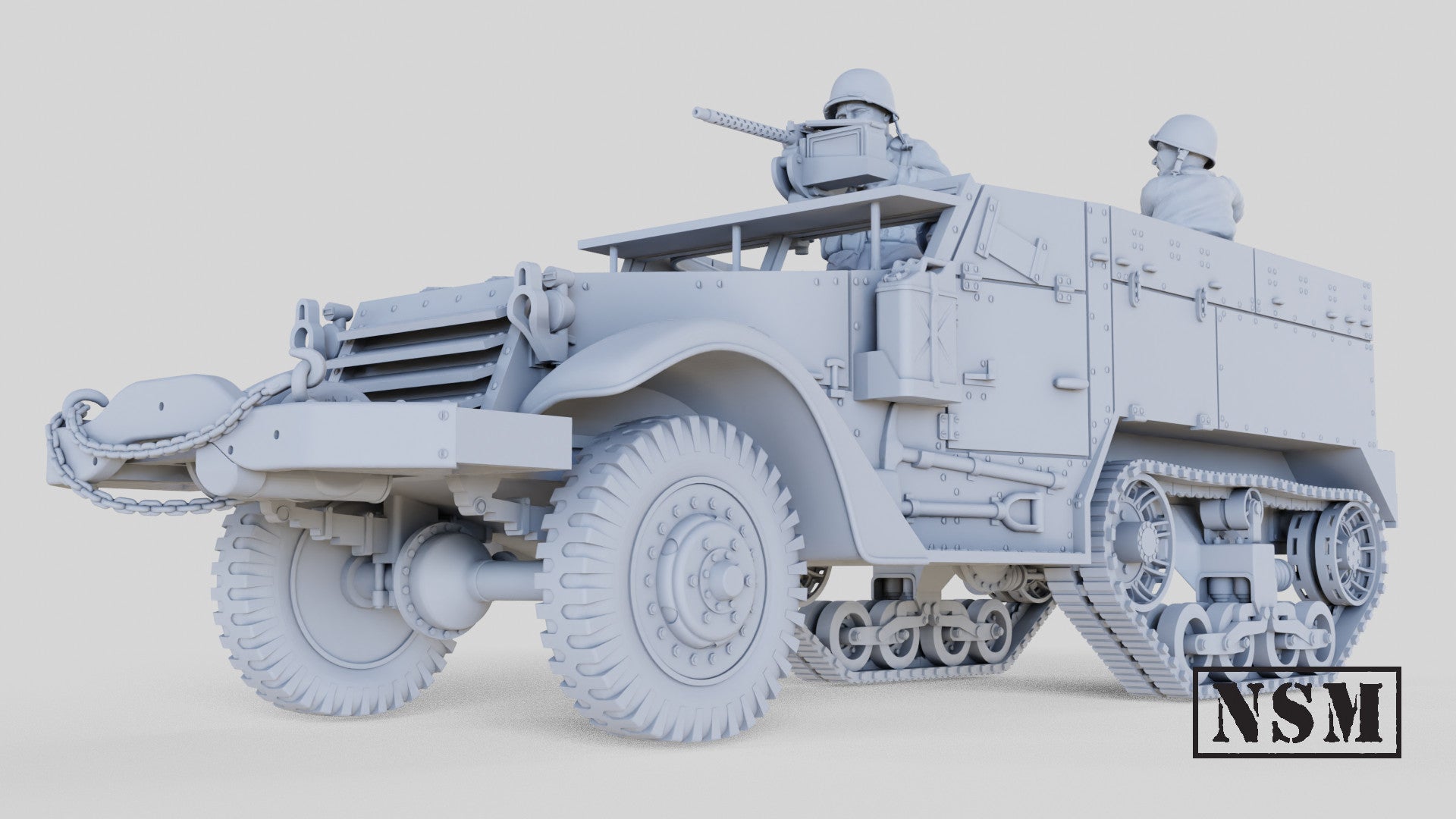 NSM M4 Mortar Carrier Halftrack - Early and Late Productions (USA, WW2)