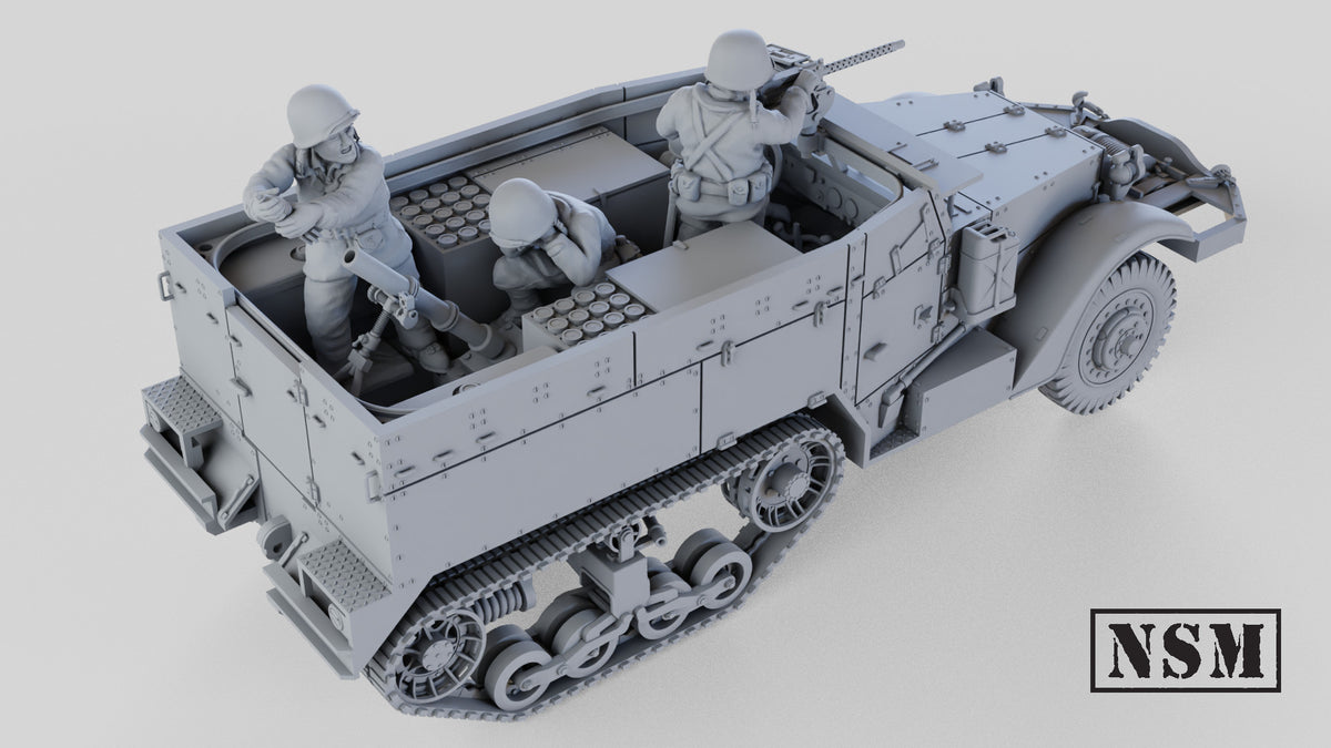 NSM M4 Mortar Carrier Halftrack - Early and Late Productions (USA, WW2)