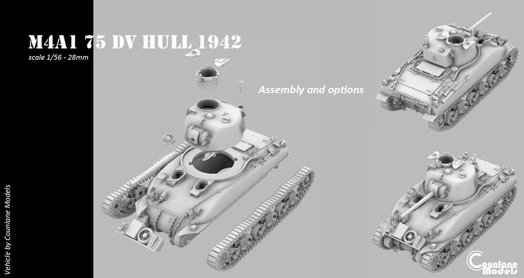 Counlane Sherman M4A1 DV Hull 1942 (USA, WW2)