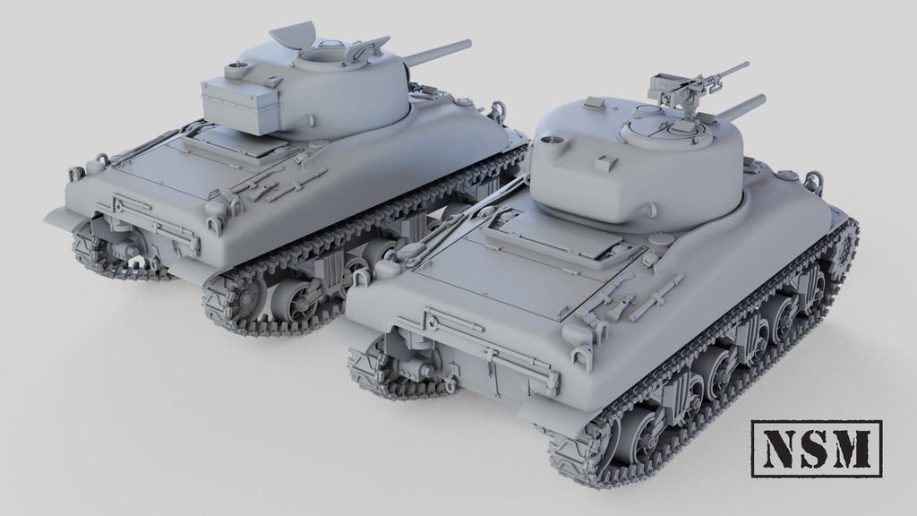NSM M4A1 Sherman Small Hatch Version - Mid Production - (USA, UK WW2)