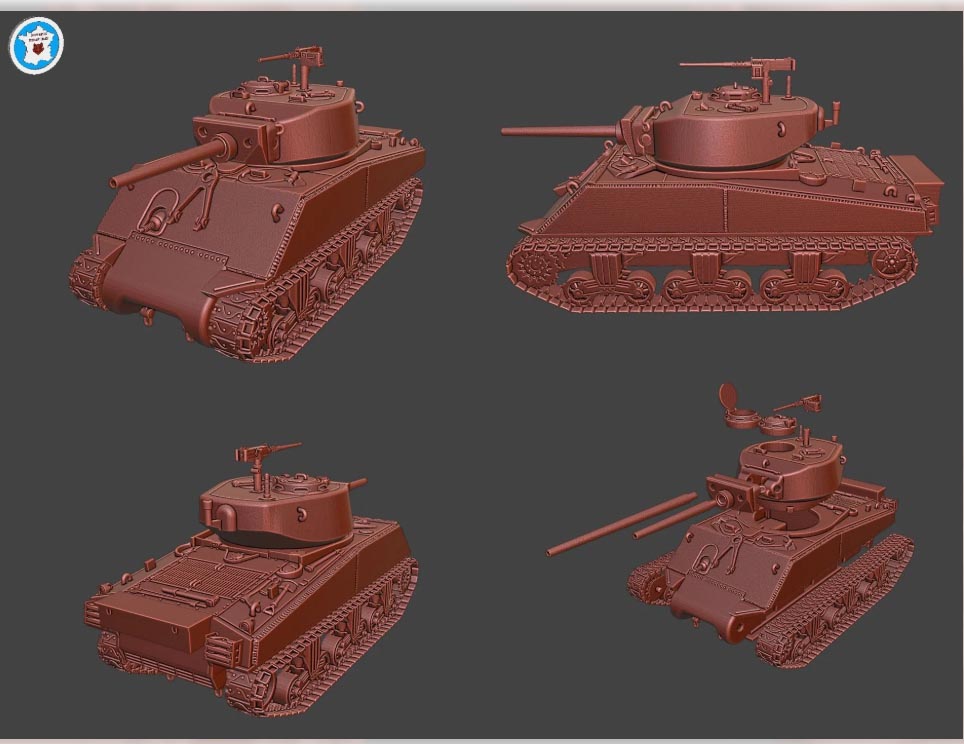 Arvernes Sherman M4A3E2 Jumbo (USA, WW2)