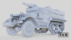 NSM Halftrack M5A1 8th Army - (UK, WW2)