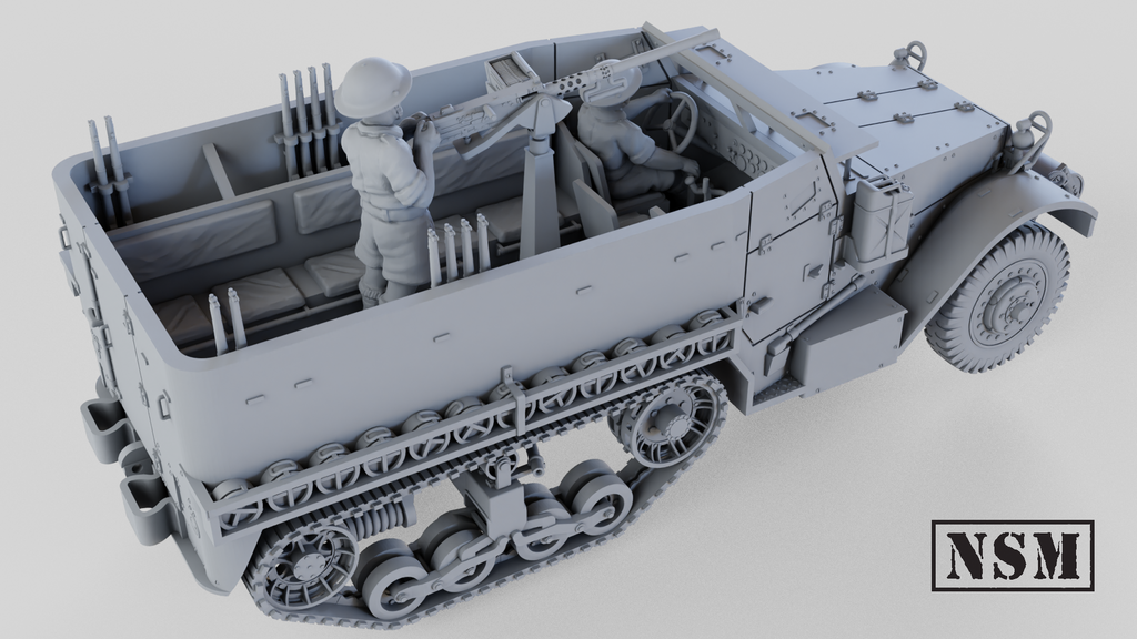 NSM Halftrack M5 8th Army - (UK, WW2)