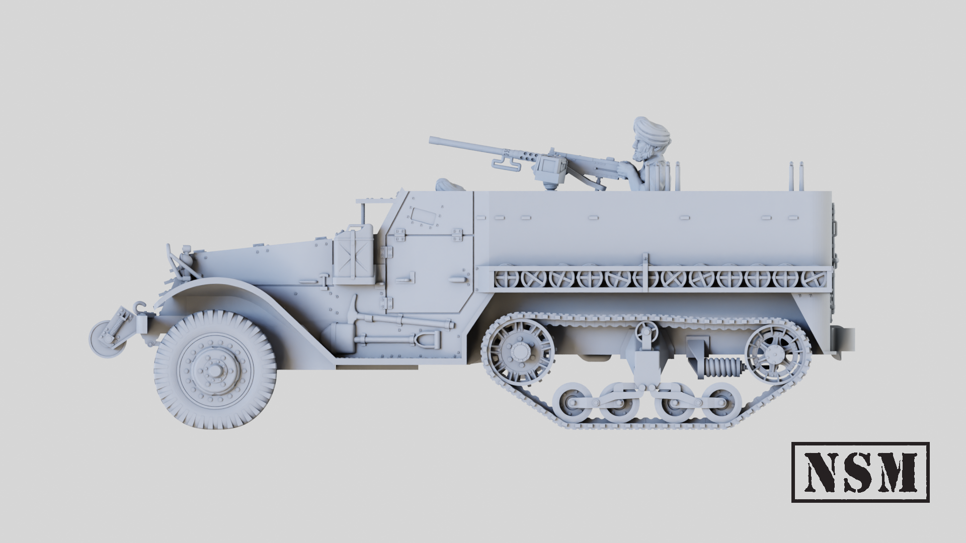 NSM Halftrack M5 8th Army - (UK, WW2)