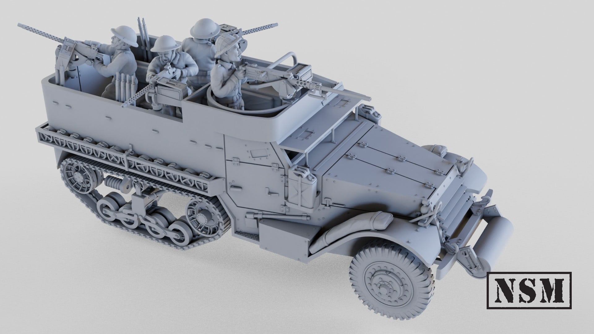 NSM Halftrack M5A1 - (UK, WW2)