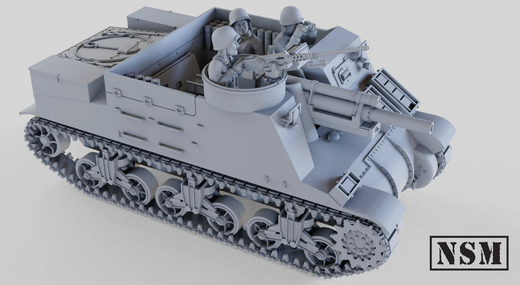 NSM M7 Priest- Early and Mid Production - USA, WW2)
