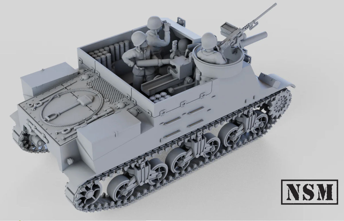 NSM M7 Priest- Early and Mid Production - USA, WW2)