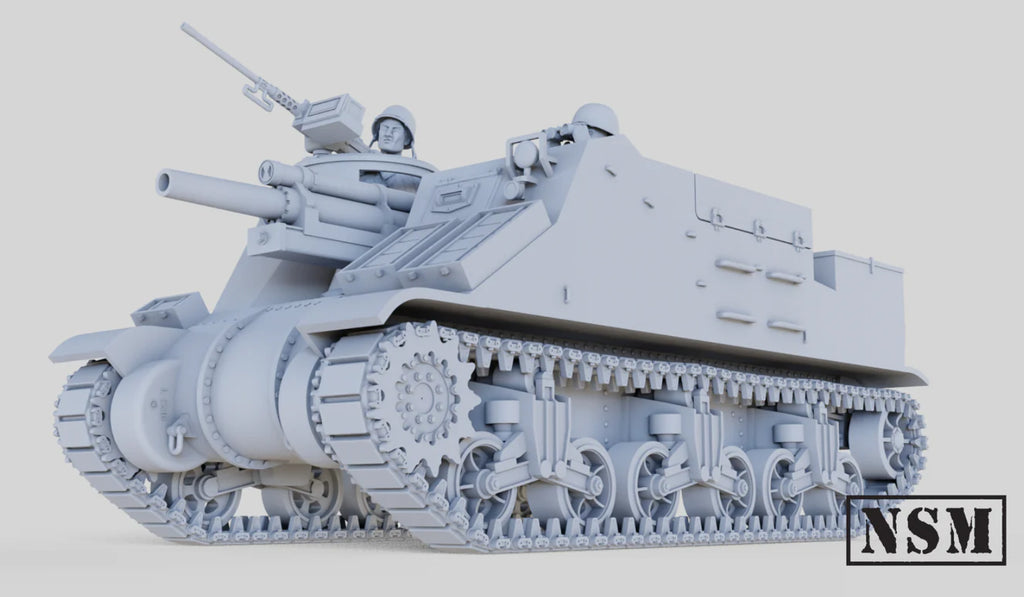 NSM M7 Priest- Early and Mid Production - USA, WW2)