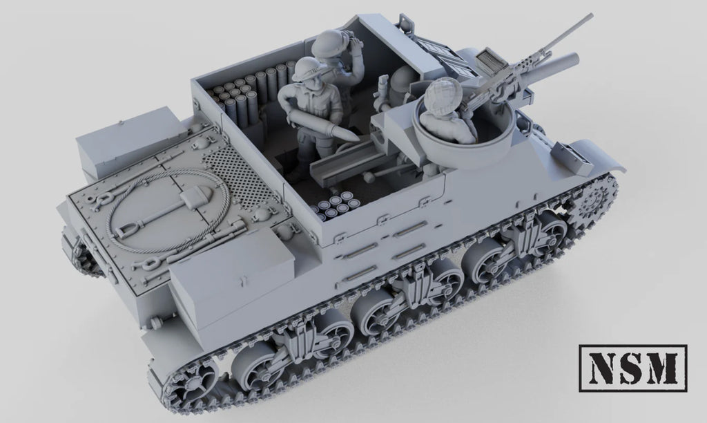 NSM M7 Priest- Early and Mid Production - UK, WW2)
