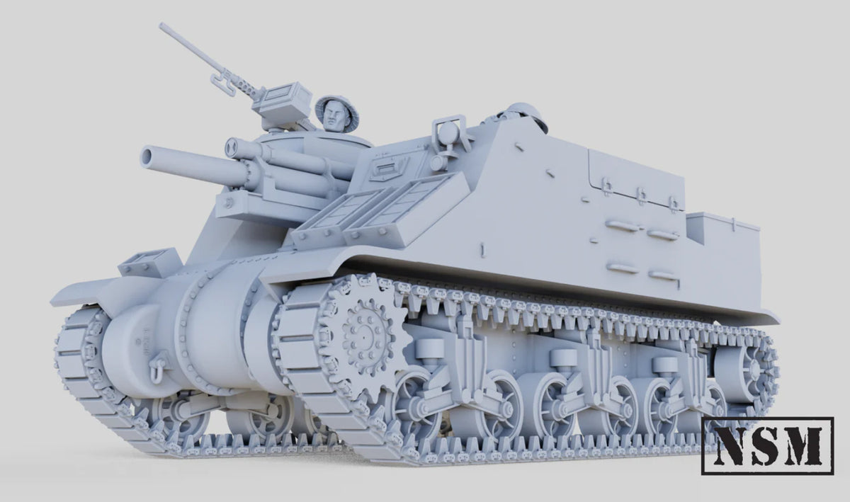 NSM M7 Priest- Early and Mid Production - UK, WW2)