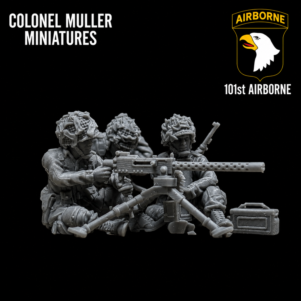 Col. Muller US AIRBORNE BROWNING 1919 MMG FIRE TEAM