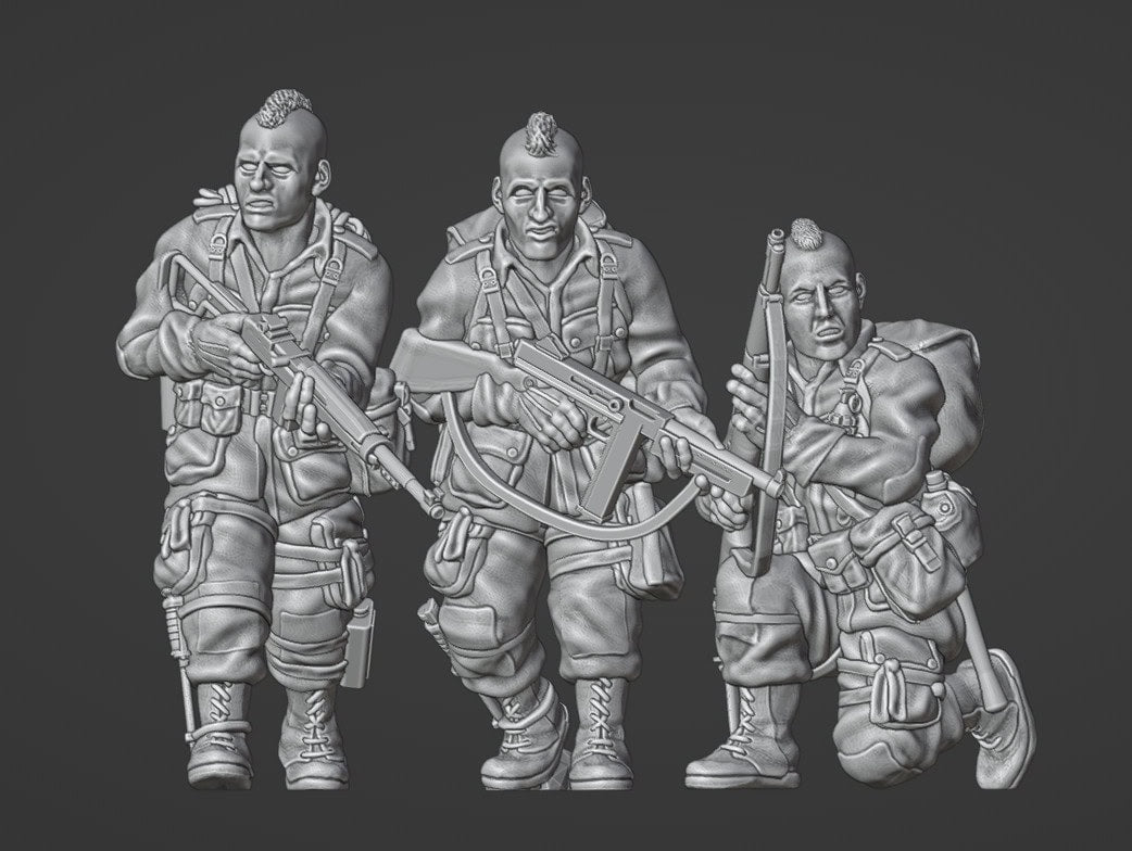 Col.Muller US PARATROOPERS WITH MOHAWK HAIRCUT