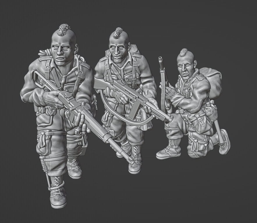 Col.Muller US PARATROOPERS WITH MOHAWK HAIRCUT