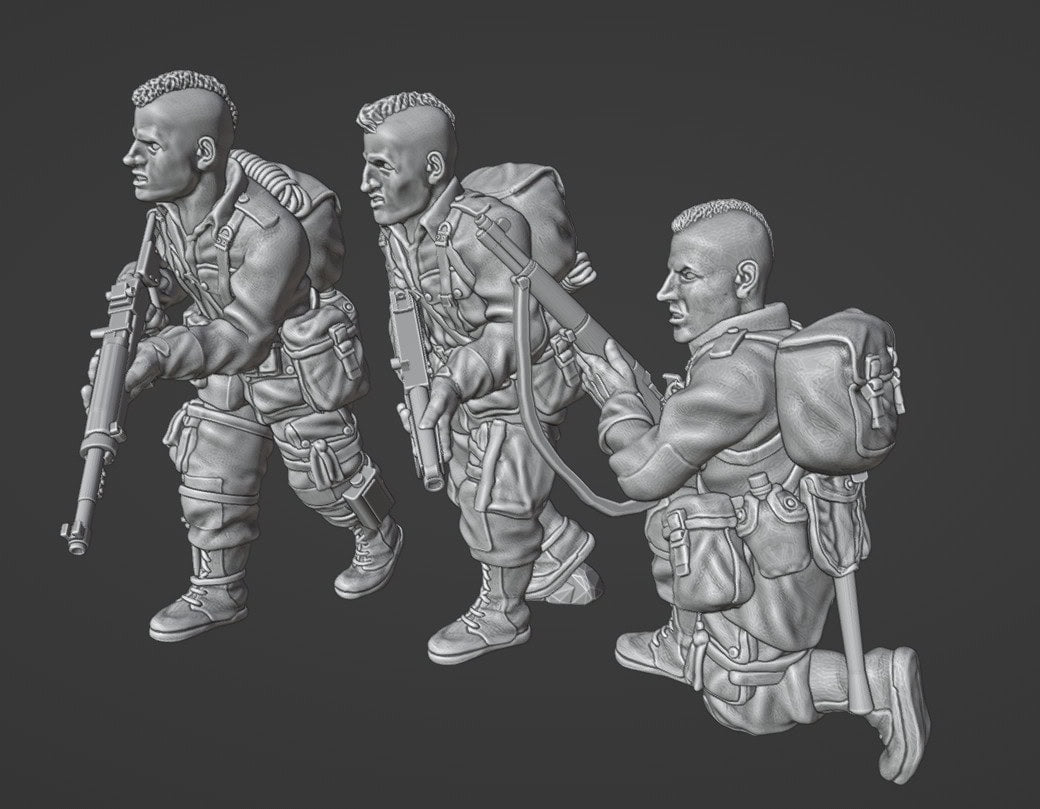Col.Muller US PARATROOPERS WITH MOHAWK HAIRCUT