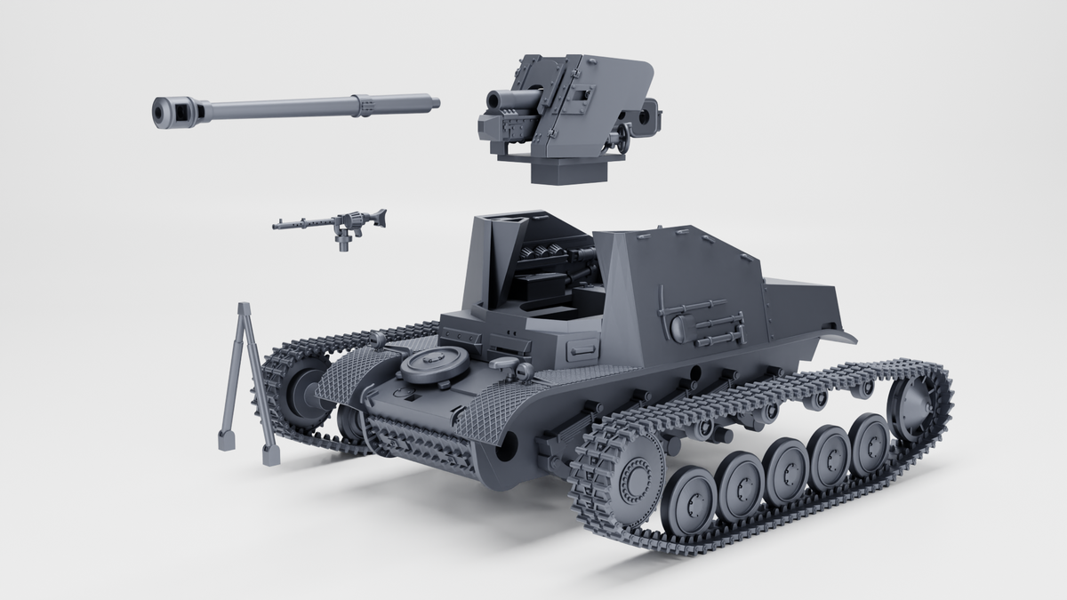 WG3D Marder II Ausf.F (Sd.Kfz.131) (Germany, WW2)