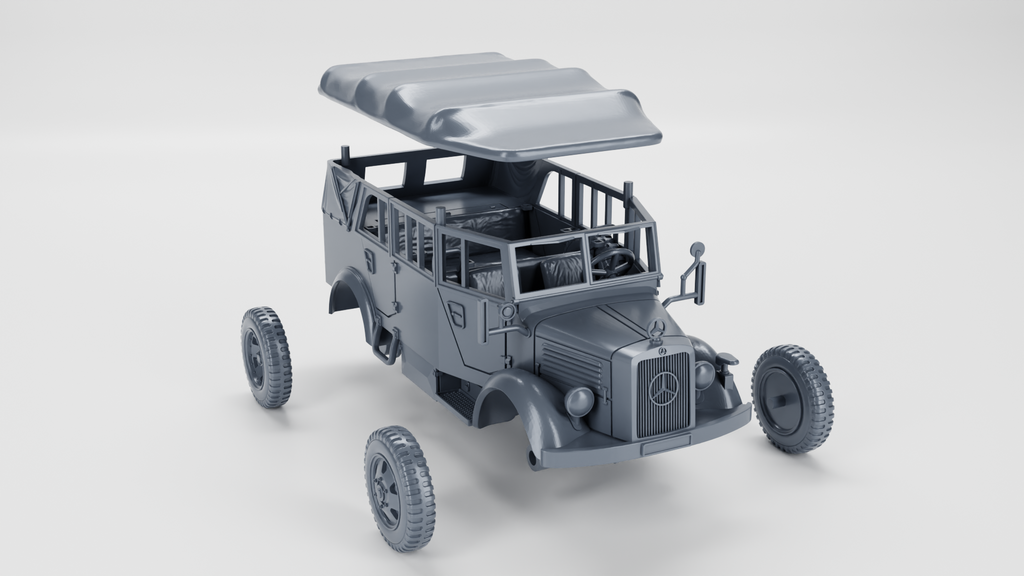 WG3D Mercedes-Benz L1500A (1.5-ton, 4x4)(Germany, WW2)