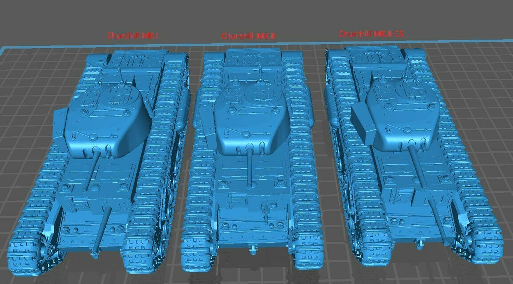 WG3D Churchill Mk.II (A22) Infantry Tank CS (close support) (UK, WW2)