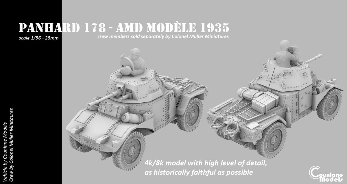 Counlane AMD-35 Panhard 178 Scout (France, WW2)