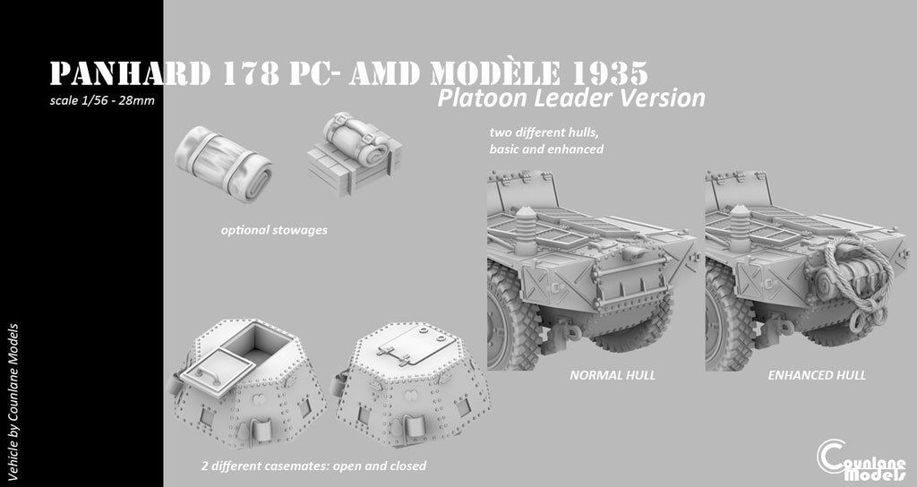 Counlane Panhard 178 PC Platoon Leader (France, WW2)