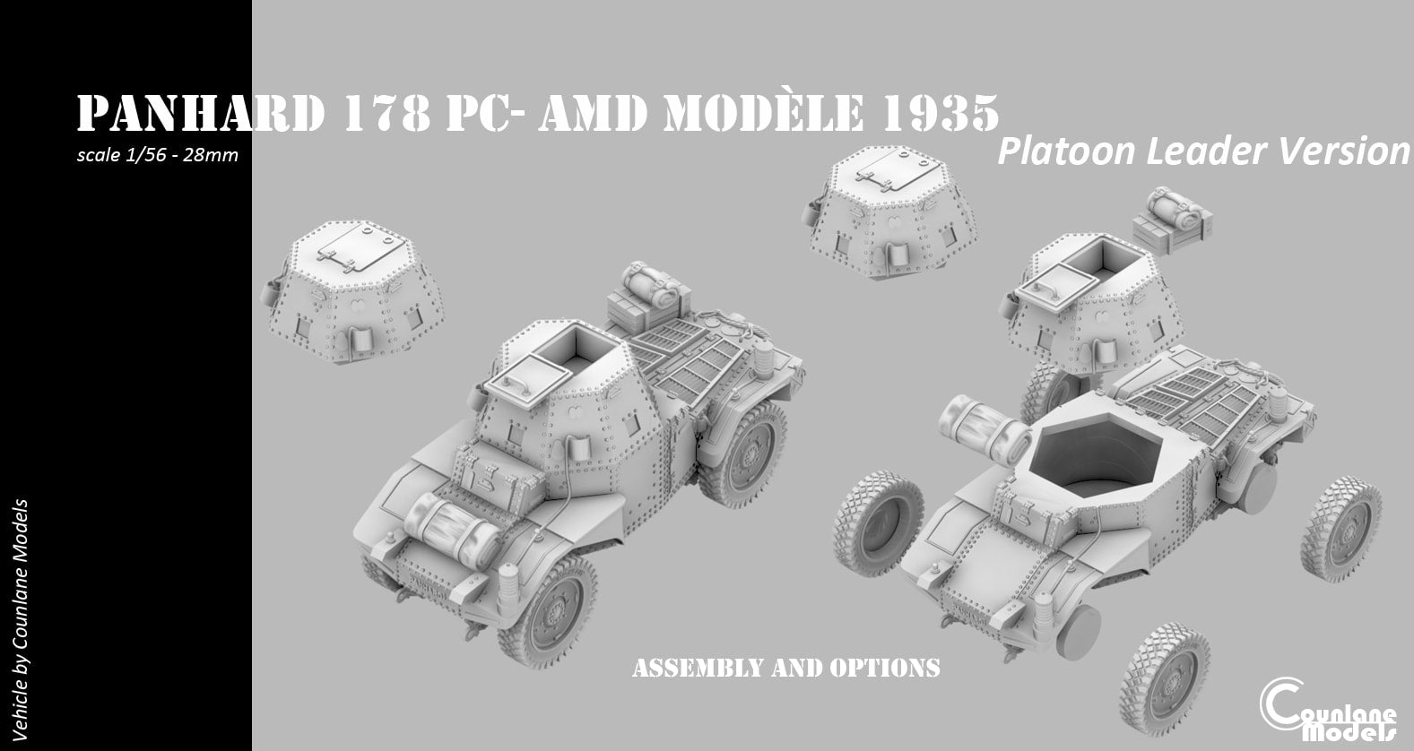 Counlane Panhard 178 PC Platoon Leader (France, WW2)