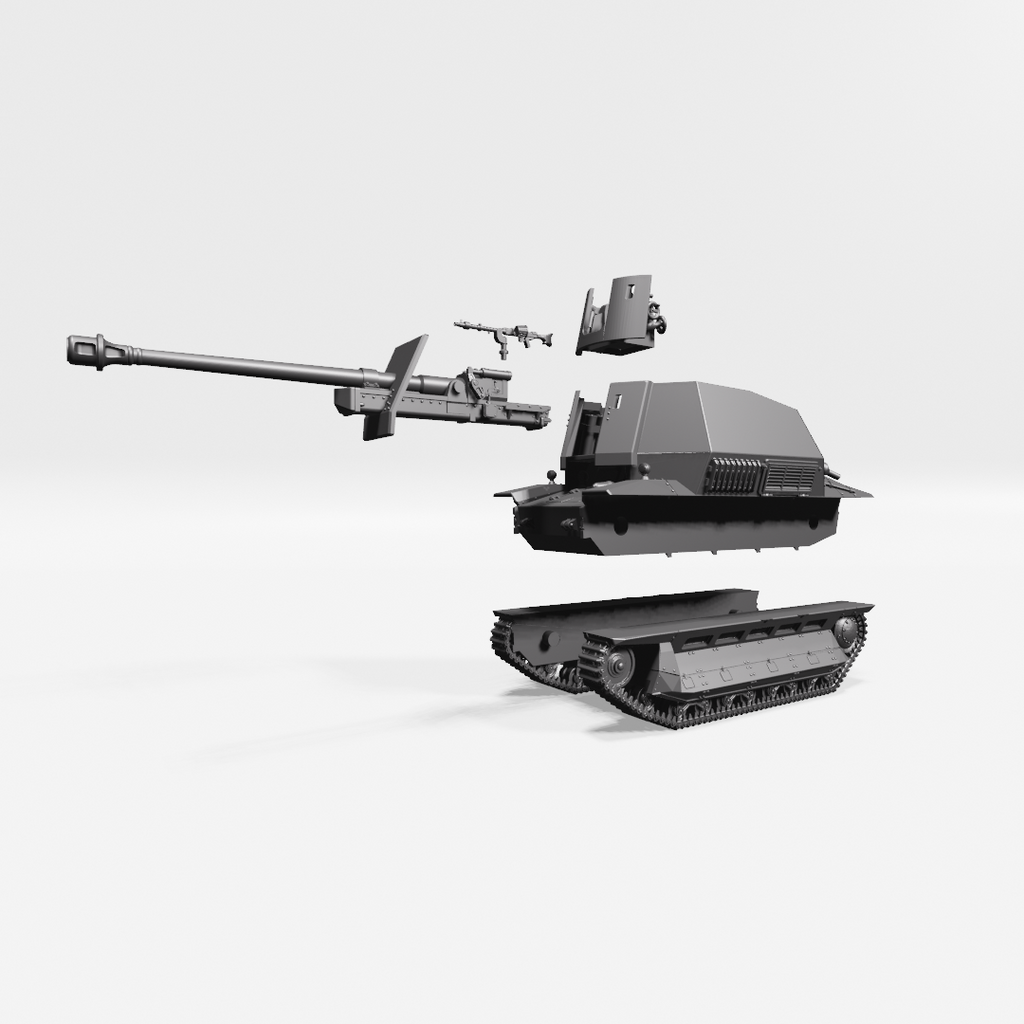 WG3D Pak 40 auf Panzerkampfwagen 737 FCM (f) (Germany, WW2)