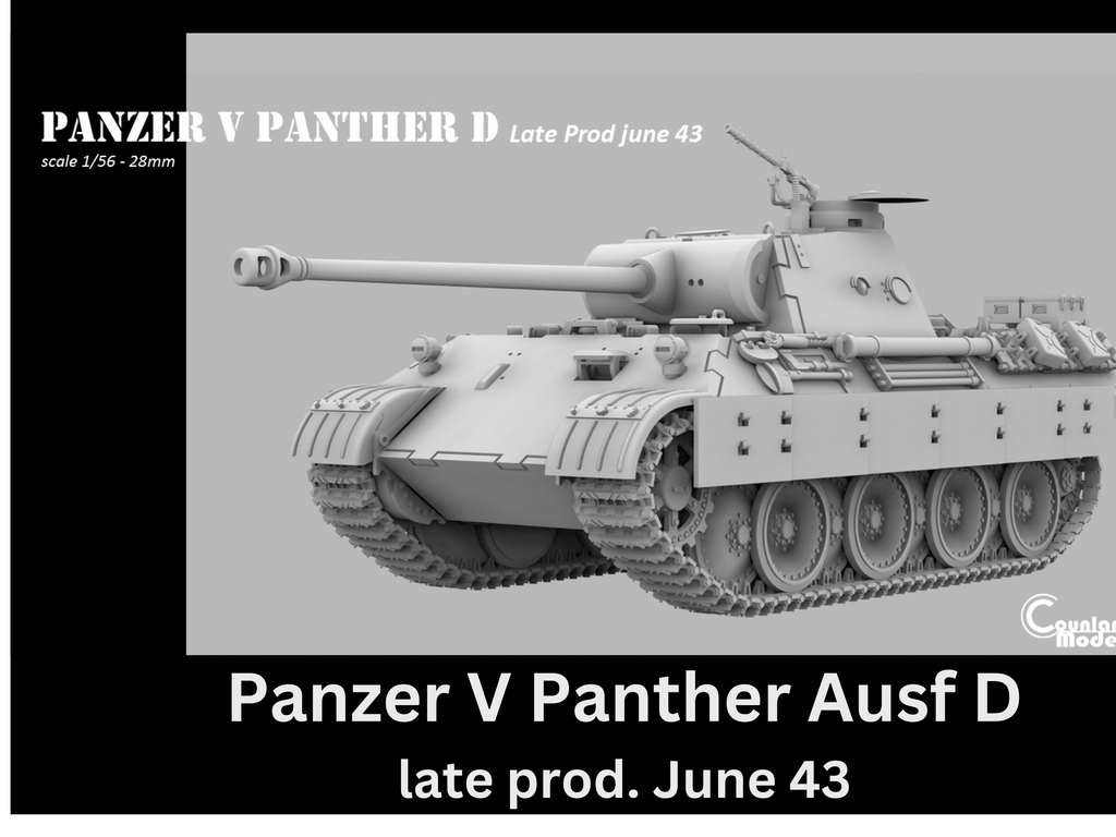 Counlane Panzer V Panther Ausf. D Late Jun. 1943 (Germany, WW2)