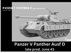 Counlane Panzer V Panther Ausf. D Late Jun. 1943 (Germany, WW2)