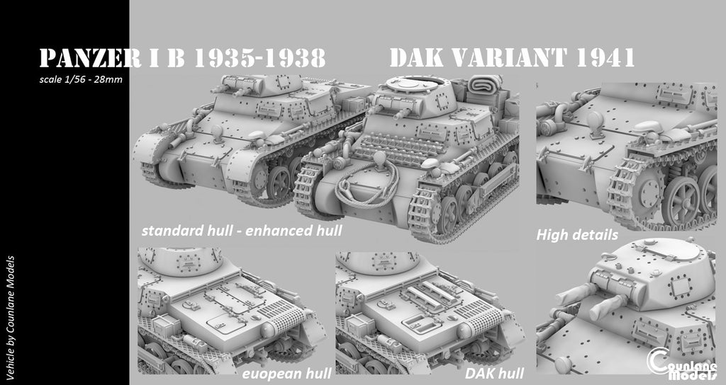 Counlane Panzer I Ausf B 1935-1938 (Germany, WW2)