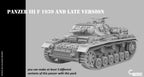 Counlane Panzer III Ausf F 1939 and Late Version (Germany, WW2)