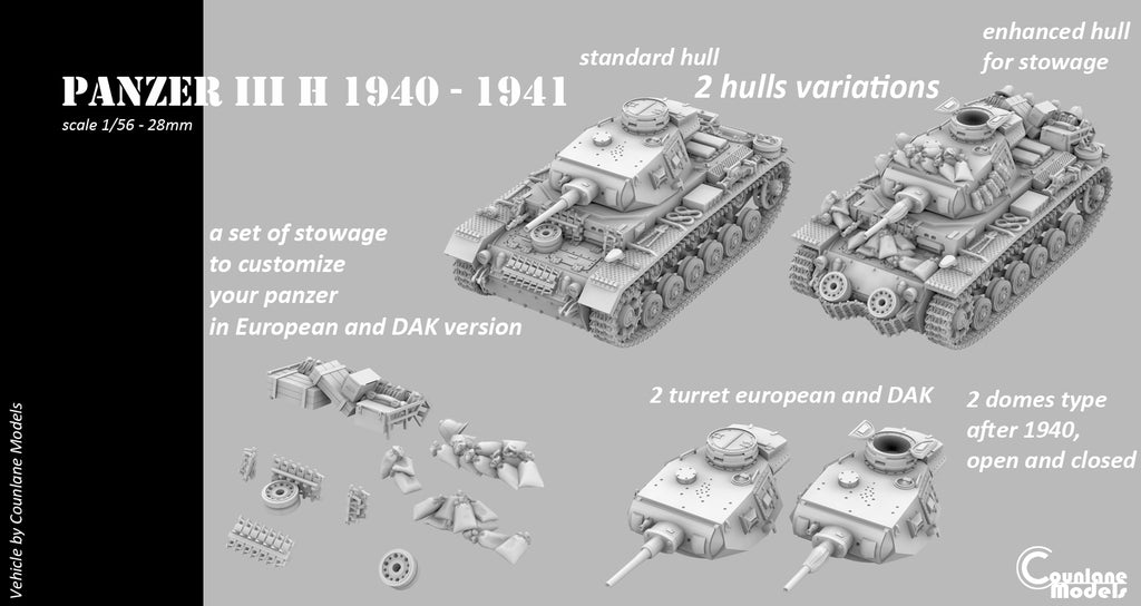 Counlane Panzer III Ausf. H (Germany, WW2)