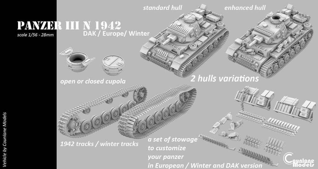 Counlane Panzer III Ausf. N 1942-43 (Germany, WW2)