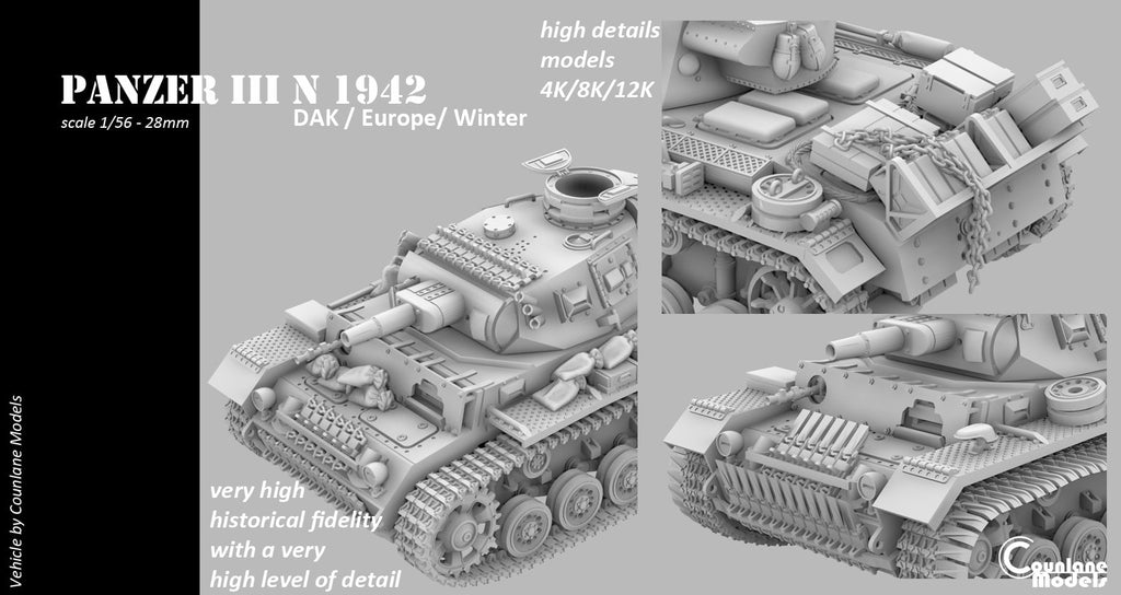 Counlane Panzer III Ausf. N 1942-43 (Germany, WW2)