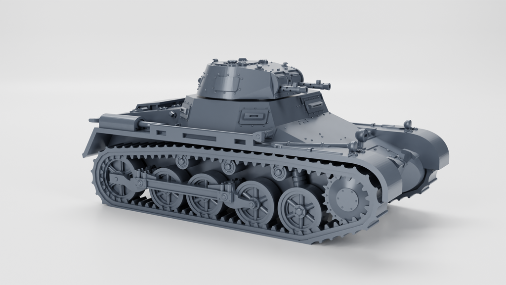 WG3D Panzer I Ausf.A (Sd.Kfz.101) + 3 Tankmen (Germany, 1934, Interwar + Spanish Civil War)