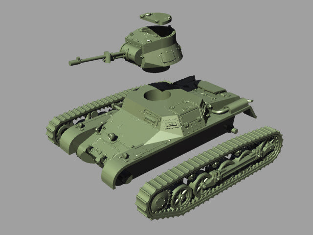WG3D Panzer I Ausf.A -Breda turret from the Spanish Civil War (1936-1939 years)