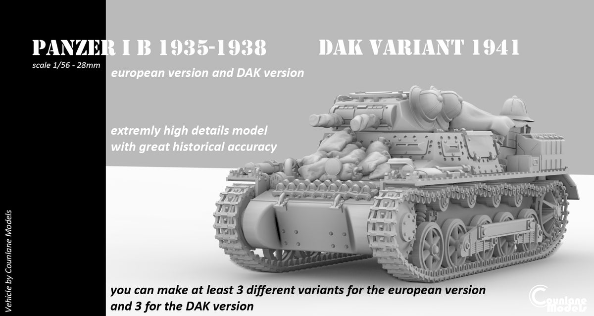 Counlane Panzer I Ausf B 1935-1938 (Germany, WW2)
