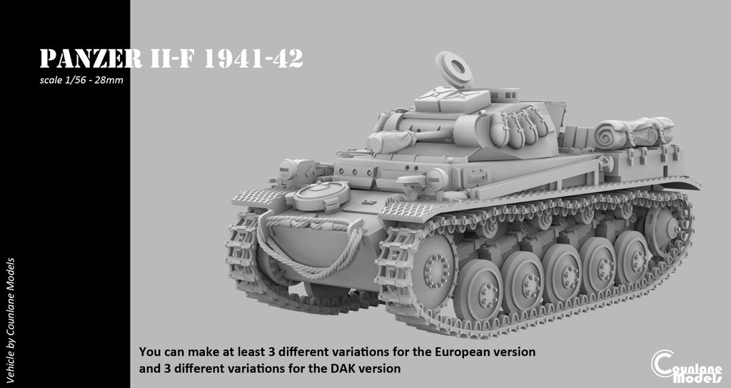 Counlane Panzer II Ausf F (Germany, WW2)