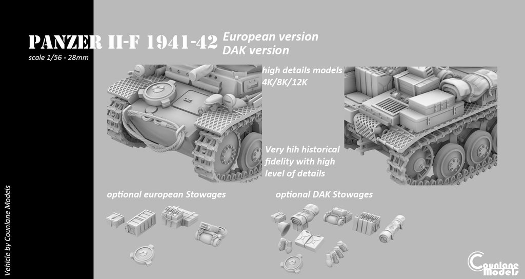 Counlane Panzer II Ausf F (Germany, WW2)