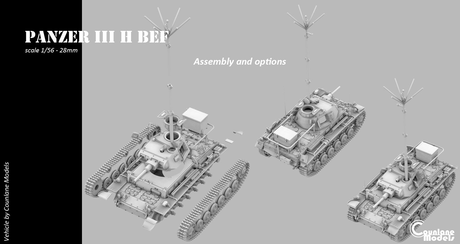 Counlane Panzer III H BEF 1940-41 (Germany, WWII)