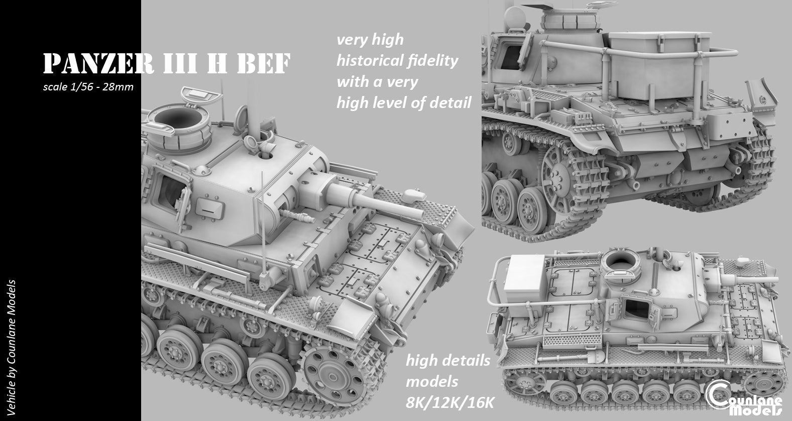 Counlane Panzer III H BEF 1940-41 (Germany, WWII)