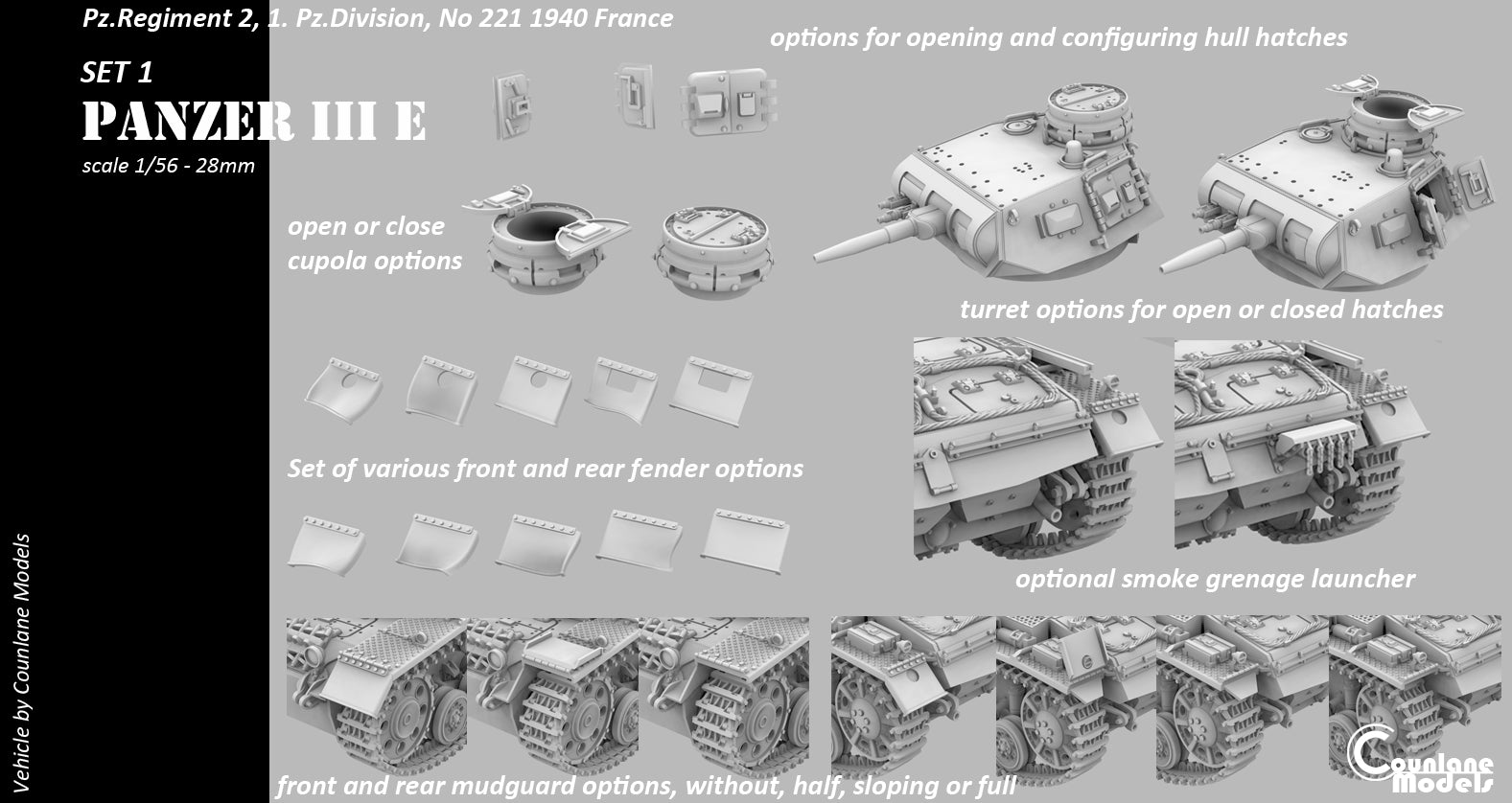 Counlane Panzer III E 1938/39 (Germany, WW2)