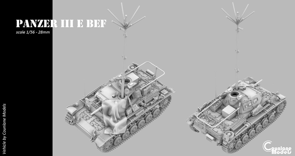 Counlane Panzer III Ausf E Befehlswagen (BEF) 1940 (Germany, WW2)