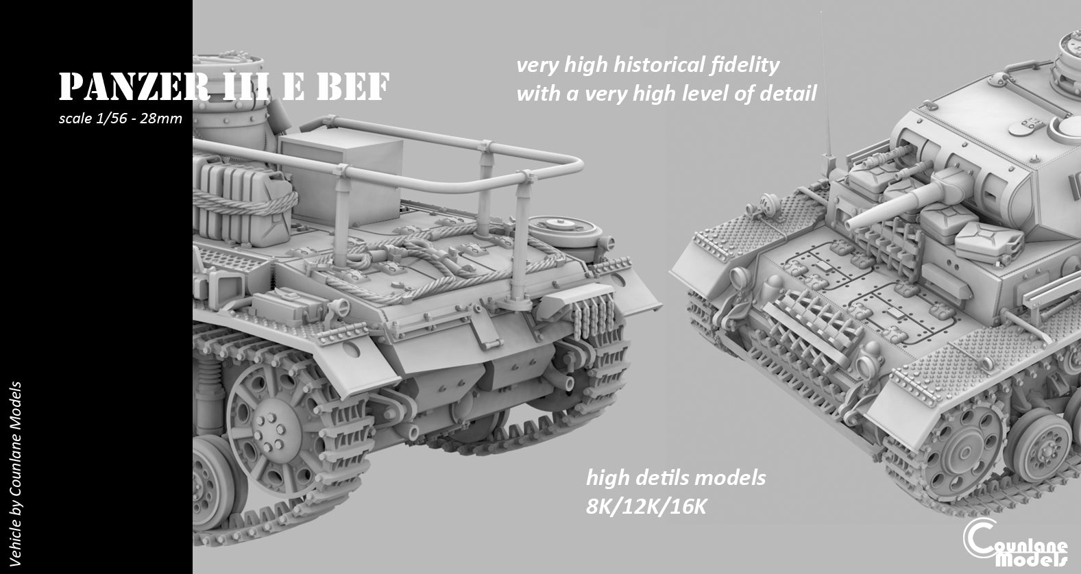 Counlane Panzer III Ausf E Befehlswagen (BEF) 1940 (Germany, WW2)