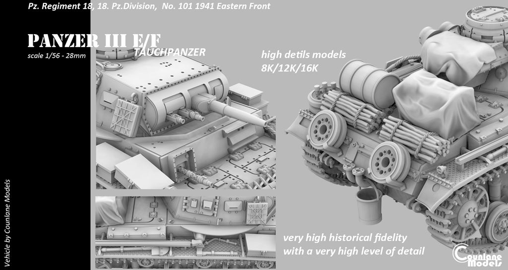 Counlane Panzer III E Tauchpanzer 1940 (Germany, WW2)