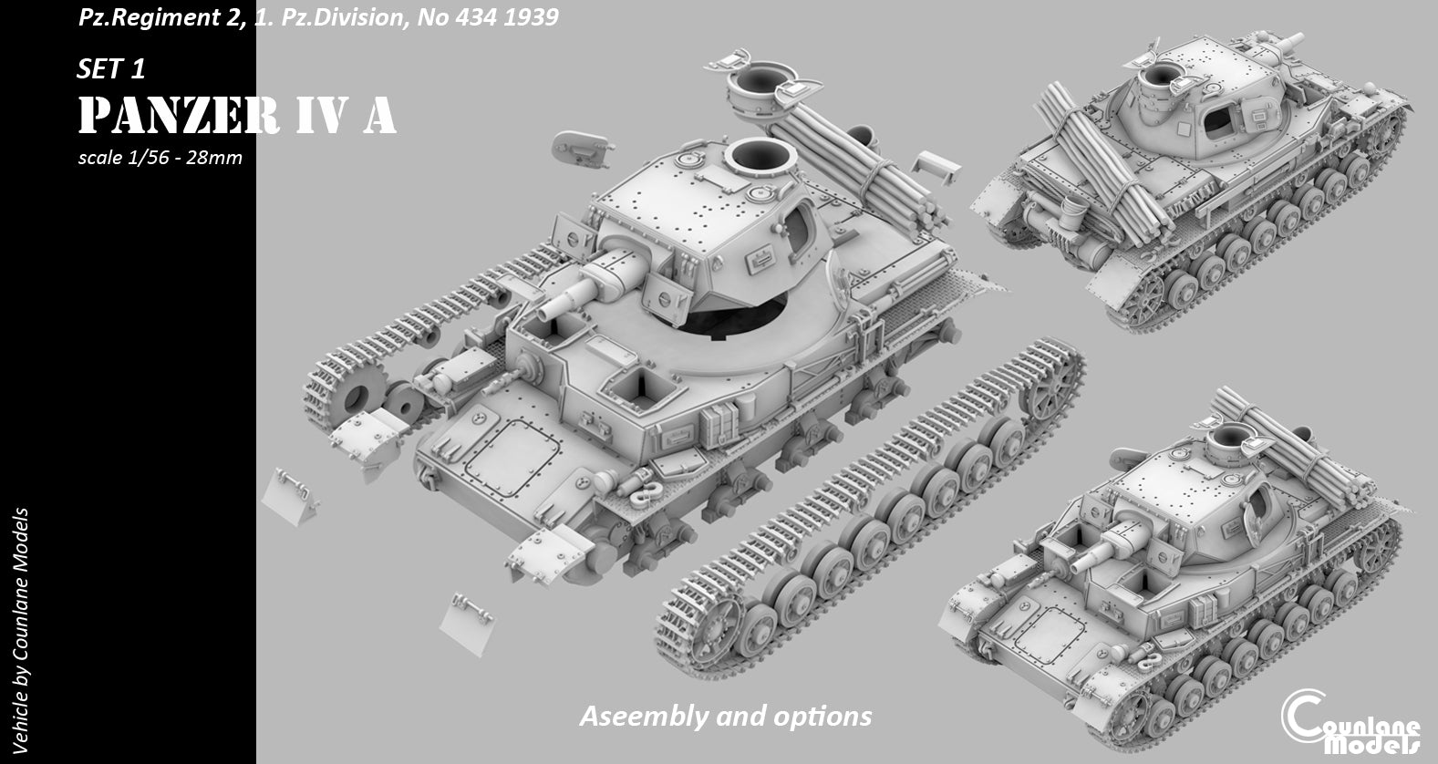 Counlane Panzer IV Ausf A 1939 (Germany, WW2)