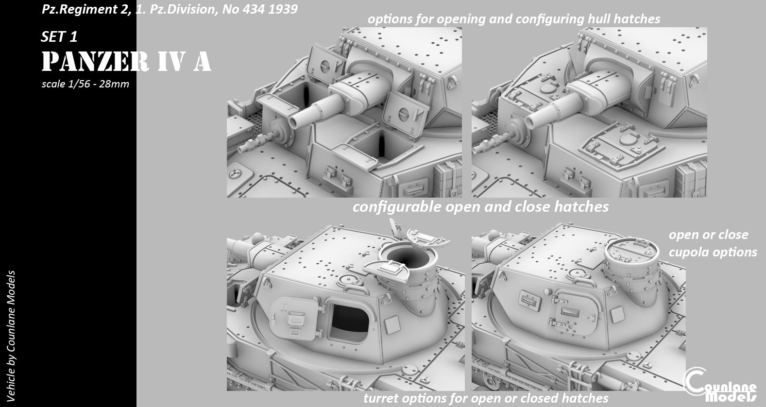 Counlane Panzer IV Ausf A 1939 (Germany, WW2)
