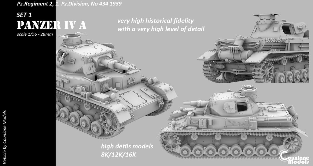 Counlane Panzer IV Ausf A 1939 (Germany, WW2)