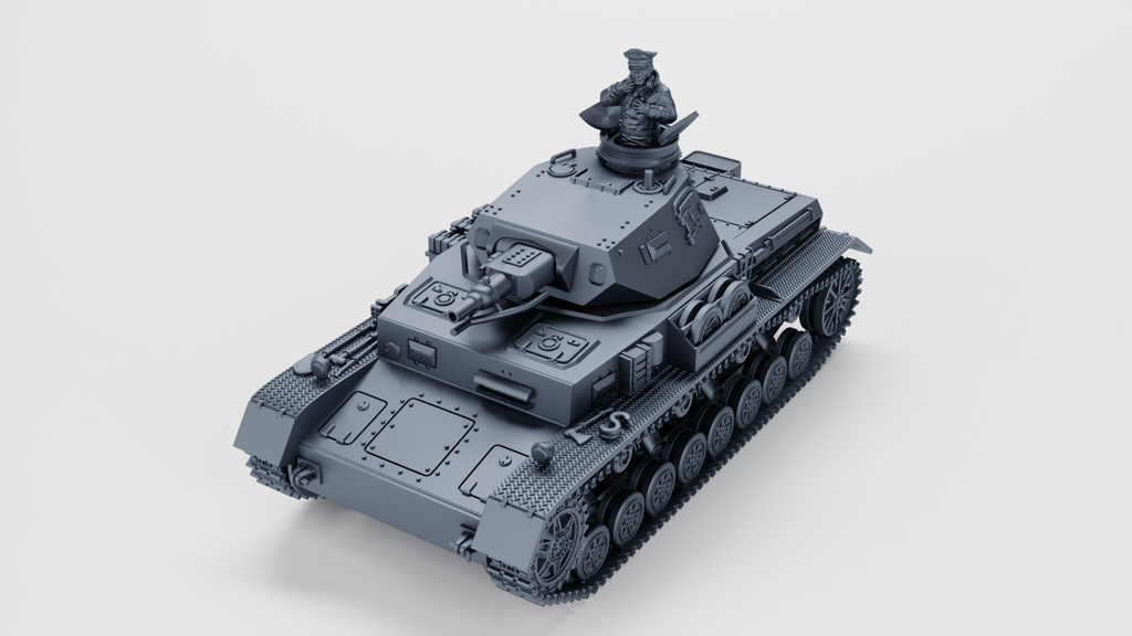 WG3D Panzer IV Ausf.C + 3 Tankmen (Germany, WW2)