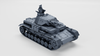 WG3D Panzer IV Ausf.C + 3 Tankmen (Germany, WW2)