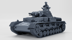 WG3D Panzer IV Ausf.C + 3 Tankmen (Germany, WW2)