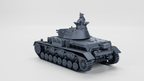 WG3D Panzer IV Ausf.C + 3 Tankmen (Germany, WW2)
